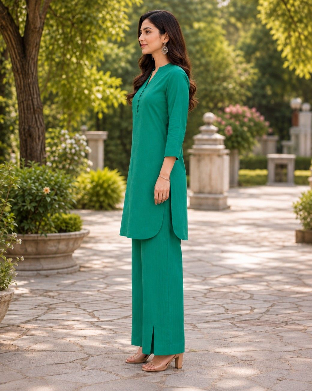 Independence Day Premium Summer Cotton Self-Lined Co-Ord Set