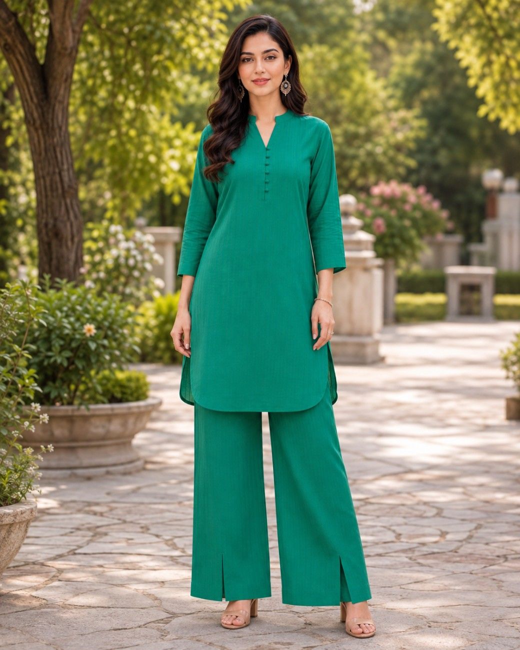 Independence Day Premium Summer Cotton Self-Lined Co-Ord Set