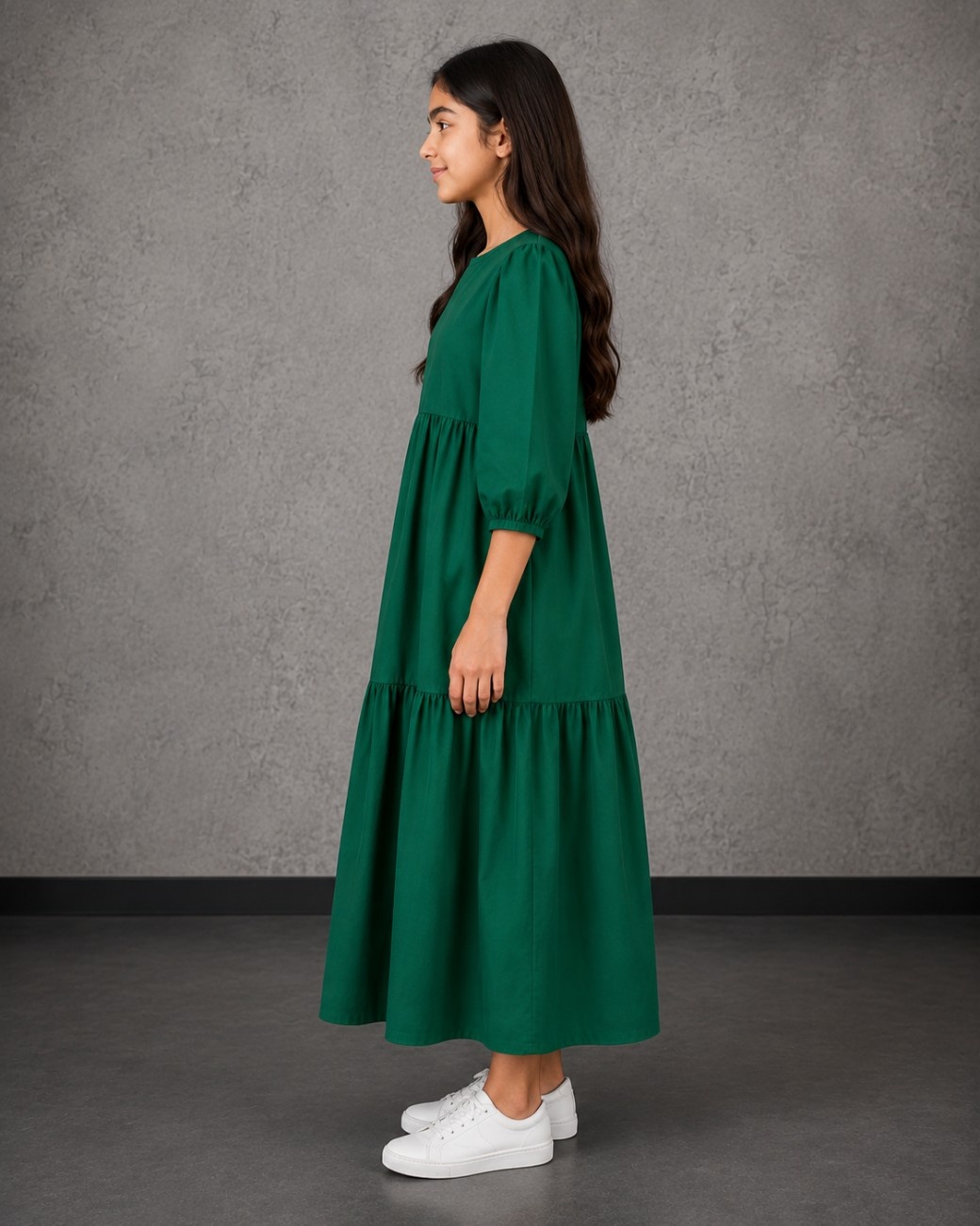 Independence Day Premium Summer Cotton Long Frock