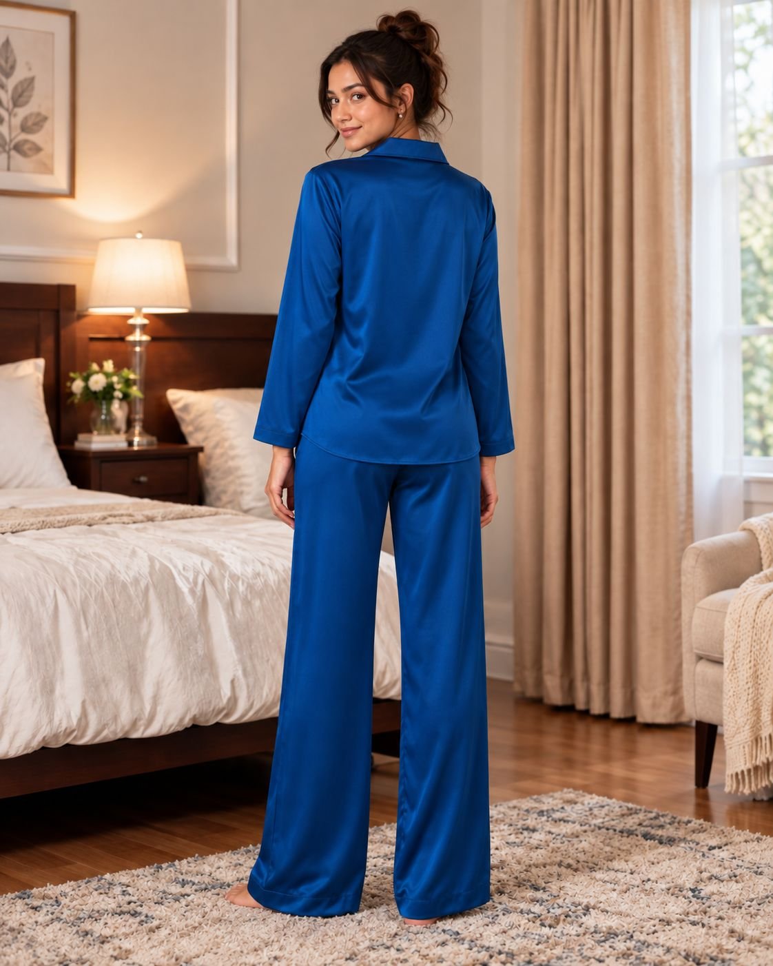 Premium Silk Button-Down Sleepwear Set