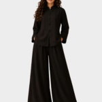 Black Bell Bottom Corset - Irish Georgette